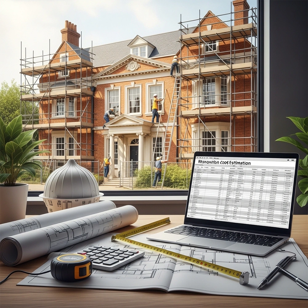 Listed building renovation UK stone Georgian property